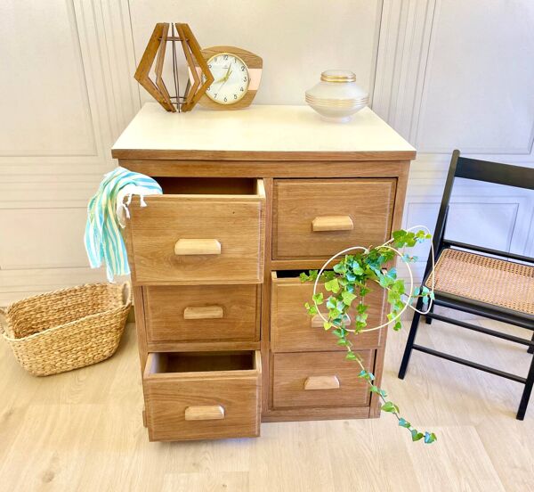 Meuble d’atelier bois vintage