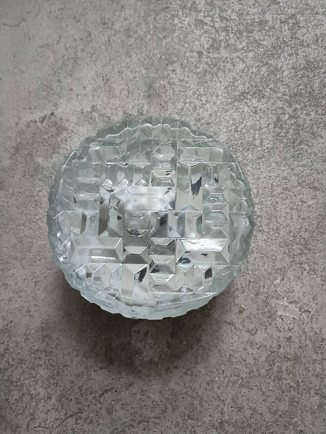 Vintage glass ceiling or wall light
