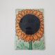Sunflower enamel plaque