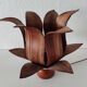 Lotus palm shell bedside table lamp