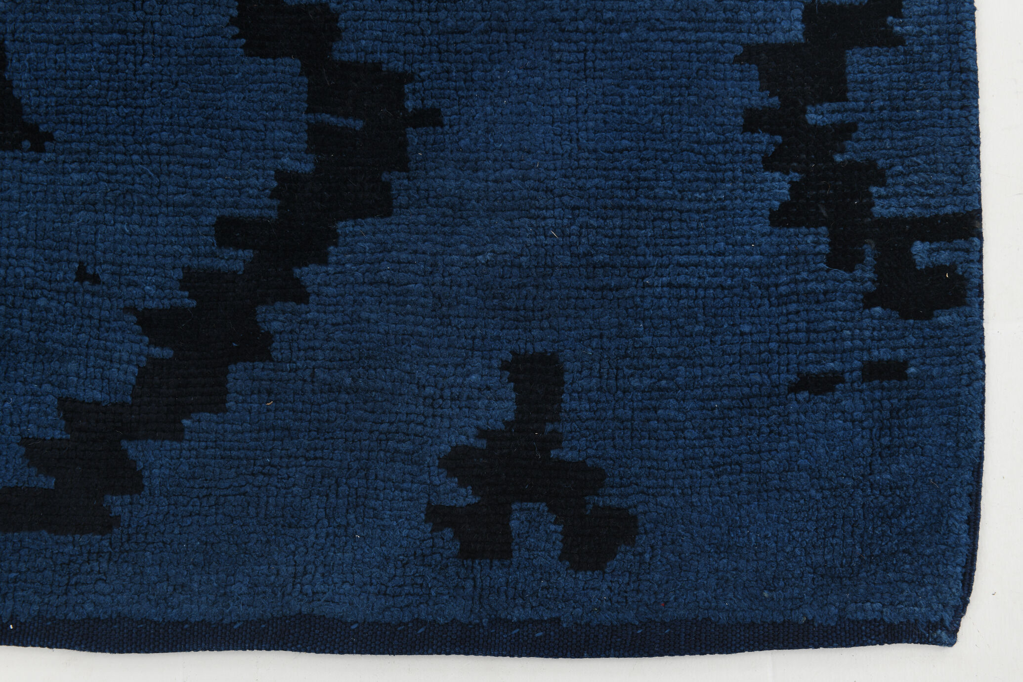 Navy Blue Hemp Carpet Rug,293x219Cm