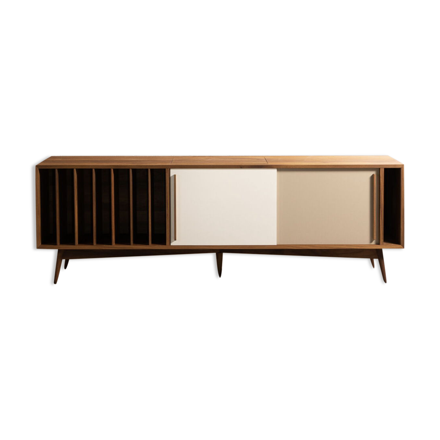 TV stand / Teak enfilade with vinyl storage