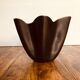 Handkerchief vase signed Elchinger. 1950s black and yellow.
