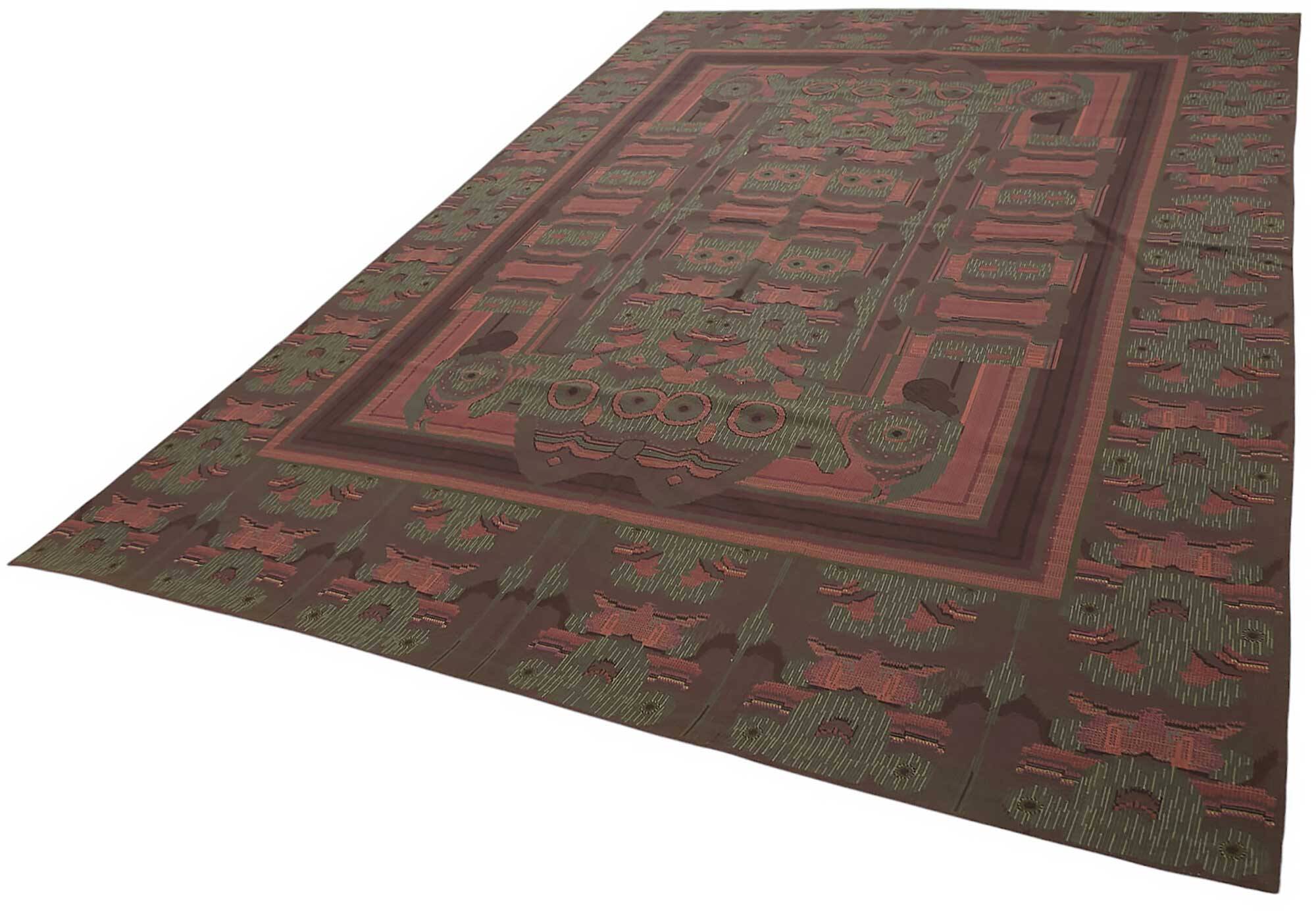 Handmade Vintage Flatweave Needlepoint Kilim 240 cm x 342 cm