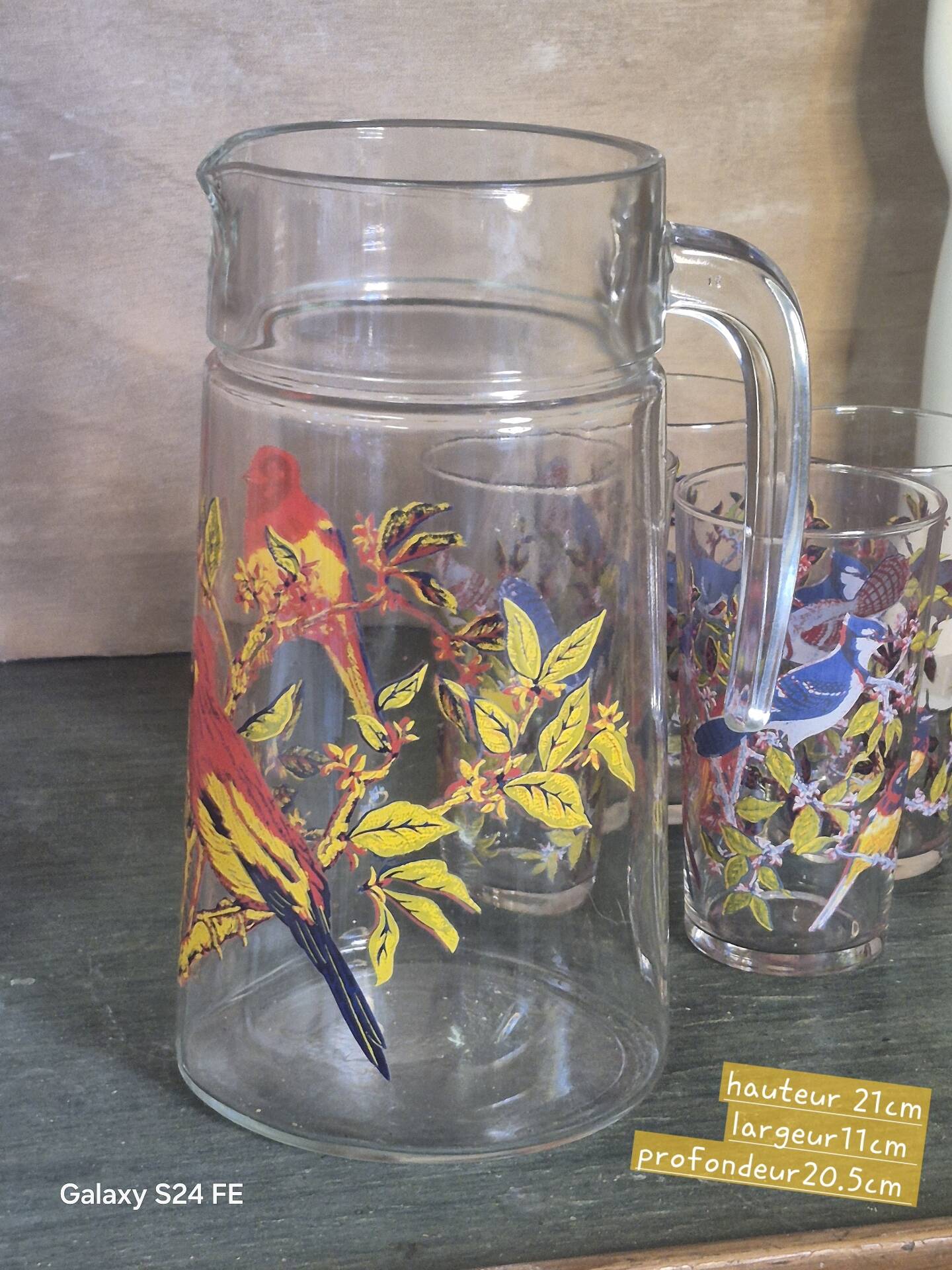 Verres oiseaux