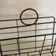 Vintage metal magazine rack