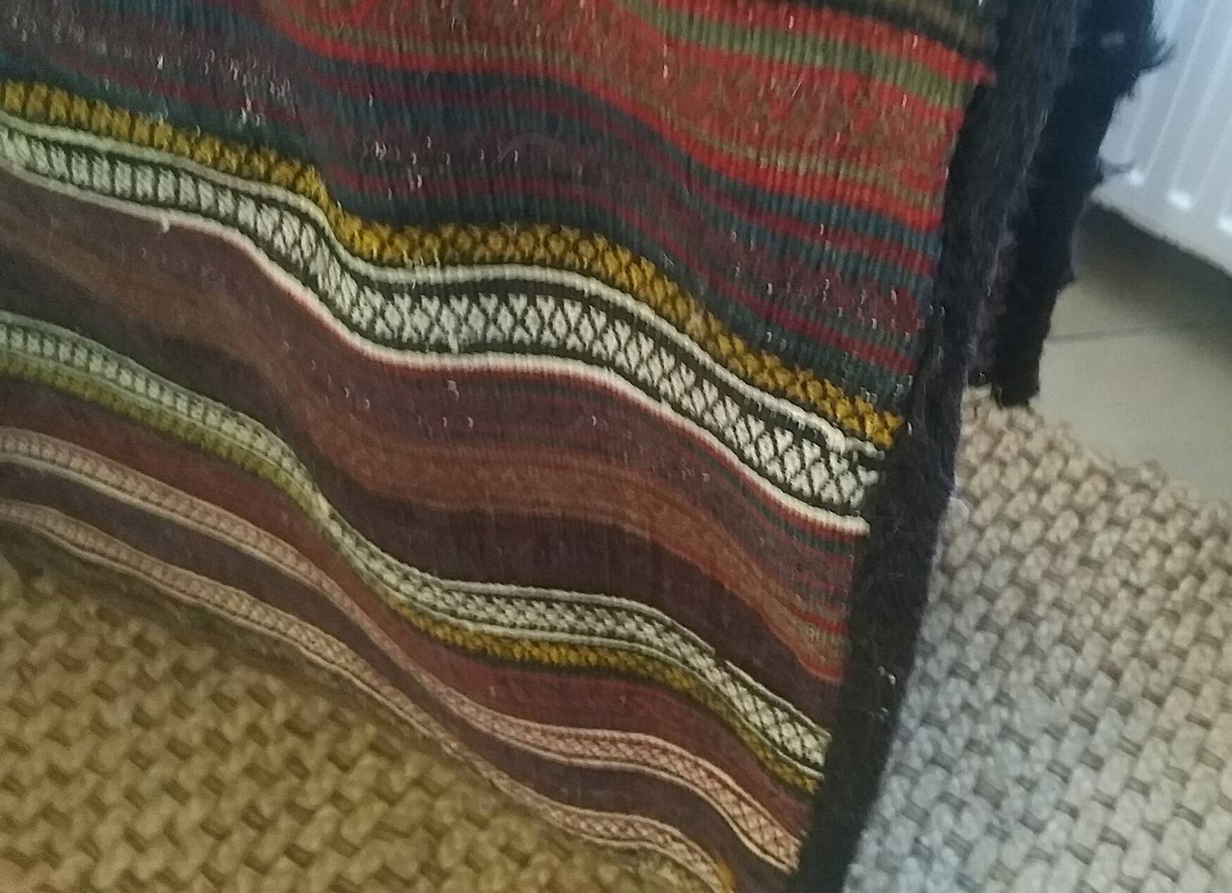 Khorjin carpet, nomadic horseman bag, Iran, wool.