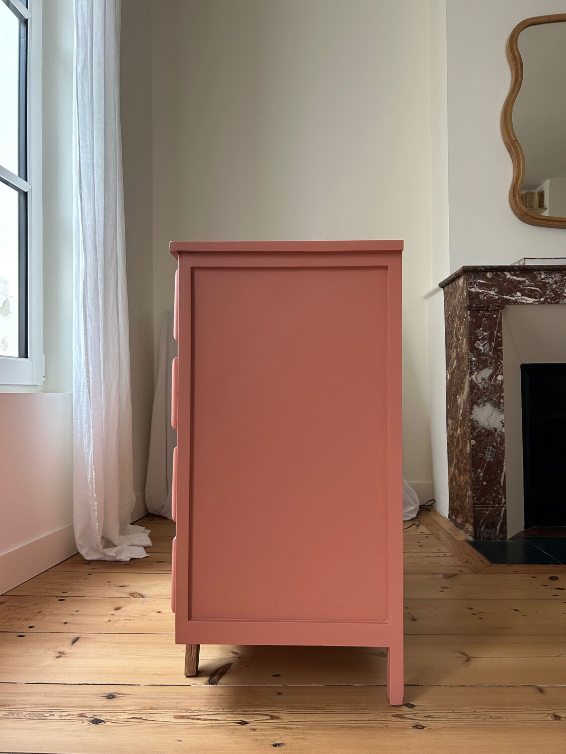 Colorful vintage dresser