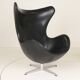 Early Egg Chair and Ottoman by Arne Jacobsen, Denmark, 1960s