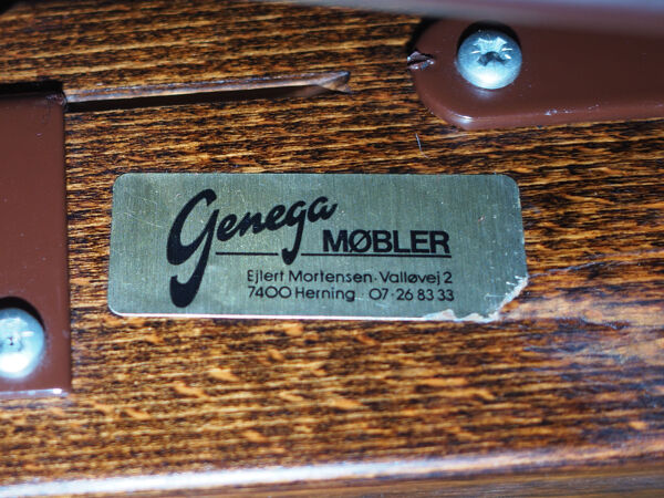 fauteuil En cuir, Design Danois, Années 1960, Fabriqué Par Genega Møbler