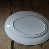 Plat ovale porcelaine St Amand Cabourg
