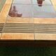 Ceramic coffee table signed Roger Capron and wood, Mambo model of the 1970s