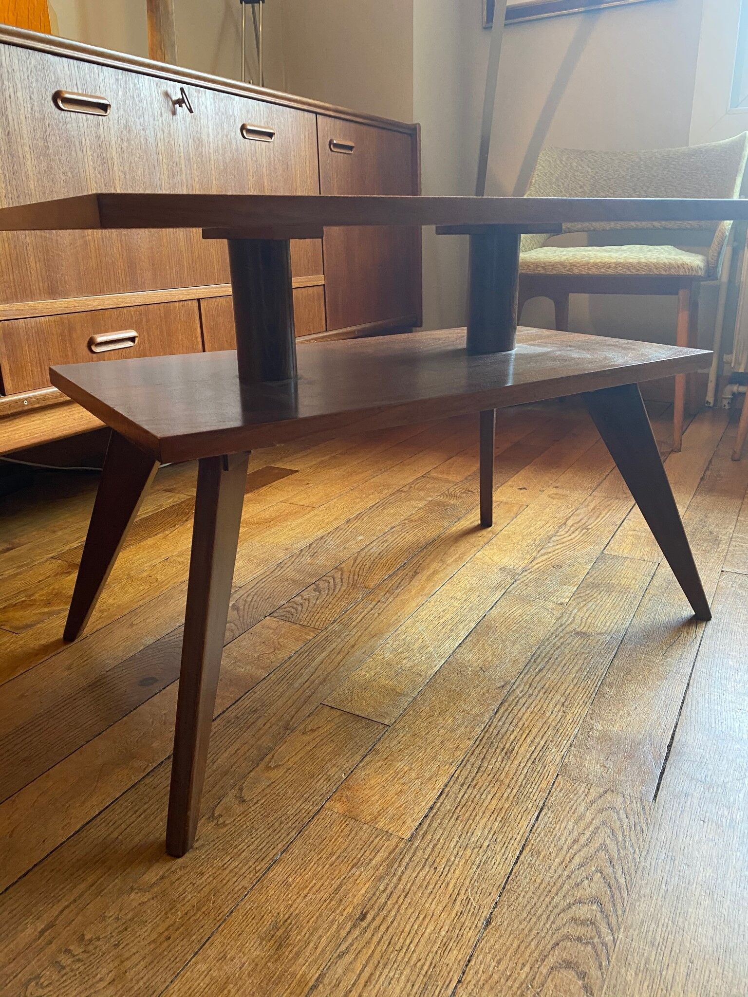Vintage double-top table
