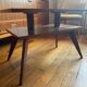 Table vintage à double plateau