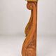 Old console in carved wood with scrolls