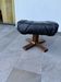 Ottoman ou tabouret style scandinave vintage