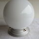 white opaline globe ceiling light