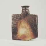 Large stoneware bottle by Gérard Brossard, La Borne