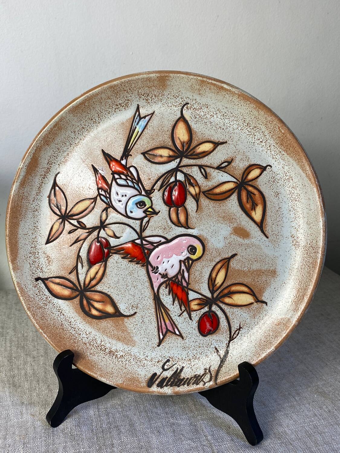 Vallauris ceramic plate