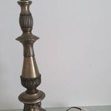 Large metal vine leaf lamp base