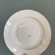 Service of 8 hollow plates Flora Rocaille Creil and Montereau