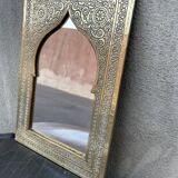 Moroccan brass mirror 19x28cm
