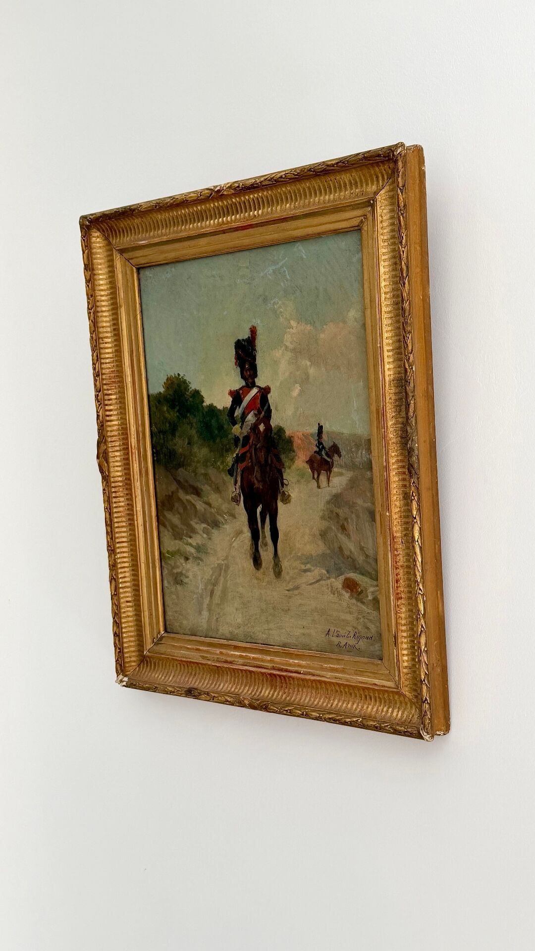 Raoul Arus (1848-1921) – Horse Grenadier – Oil on panel – 19th century