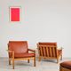 Pair of armchairs and ottoman by Tage Poulsen, Denmark, 1970s