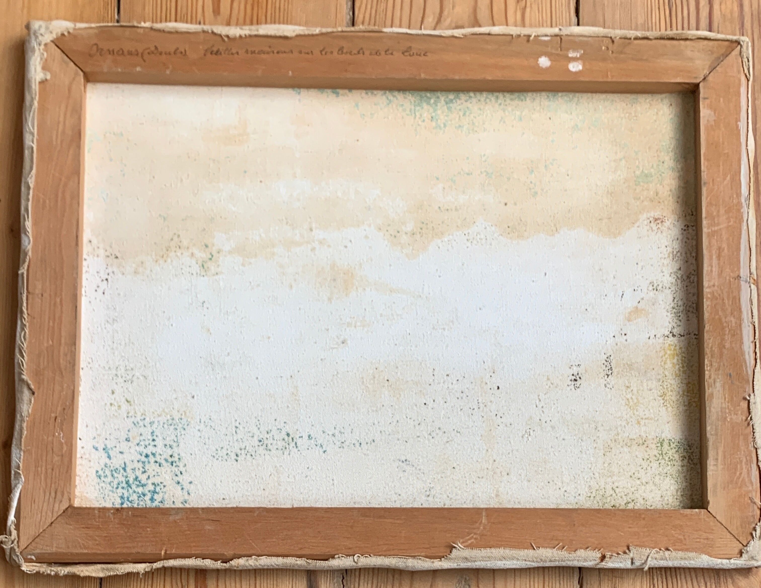 French school, 20th century: oil on canvas, Ornans, the village of Gustave Courbet - Jura