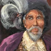 J. Lockers. Portrait of a Spanish knight. Oil on panel.
