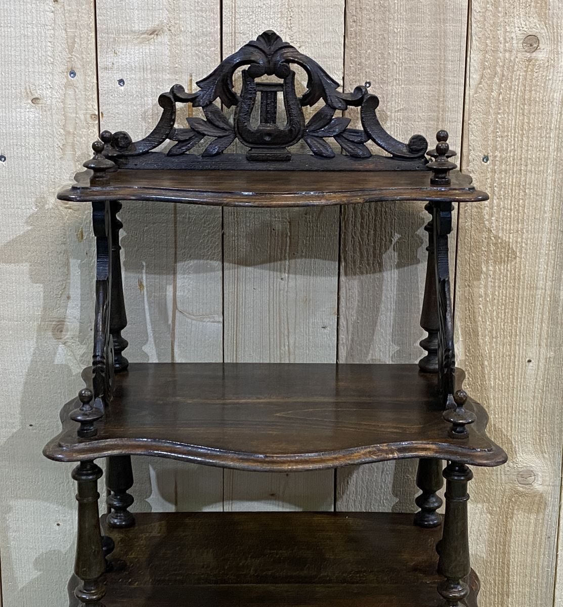 Napoleon III beech music furniture - late 19th century