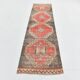 3x10 Red Brown Tribal Pattern Vintage Runner Rug, 78x305Cm