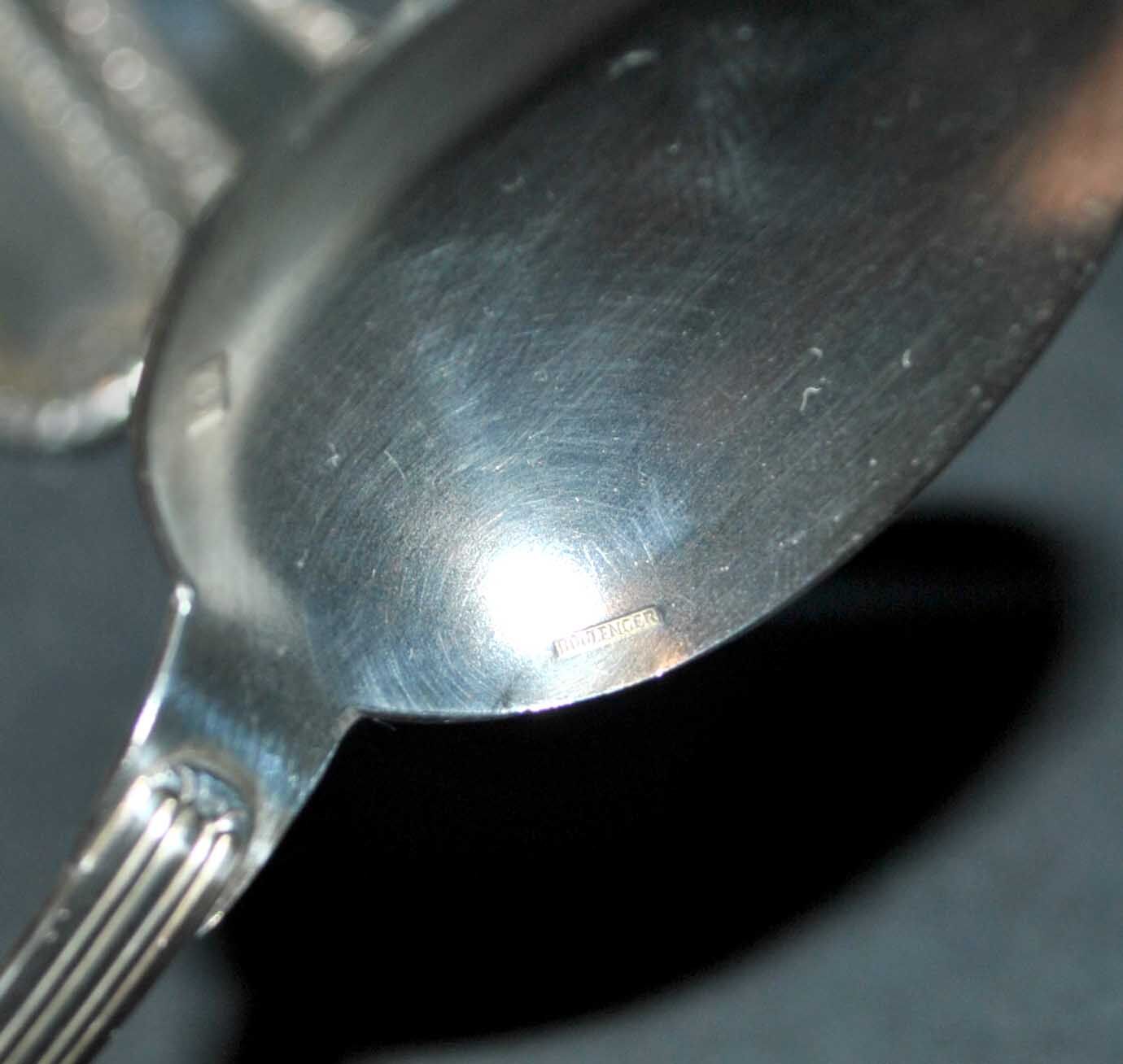 Antique teaspoons in silver metal Goldsmith Boulenger