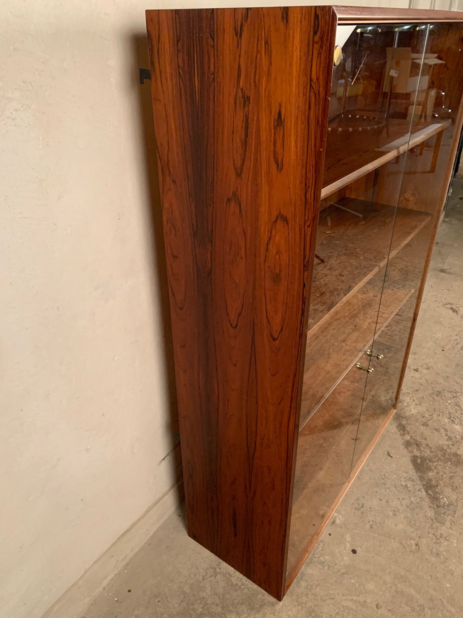 Vitrine en bois de rose d’Idee Mobel, Pesch, Allemagne, années 1960