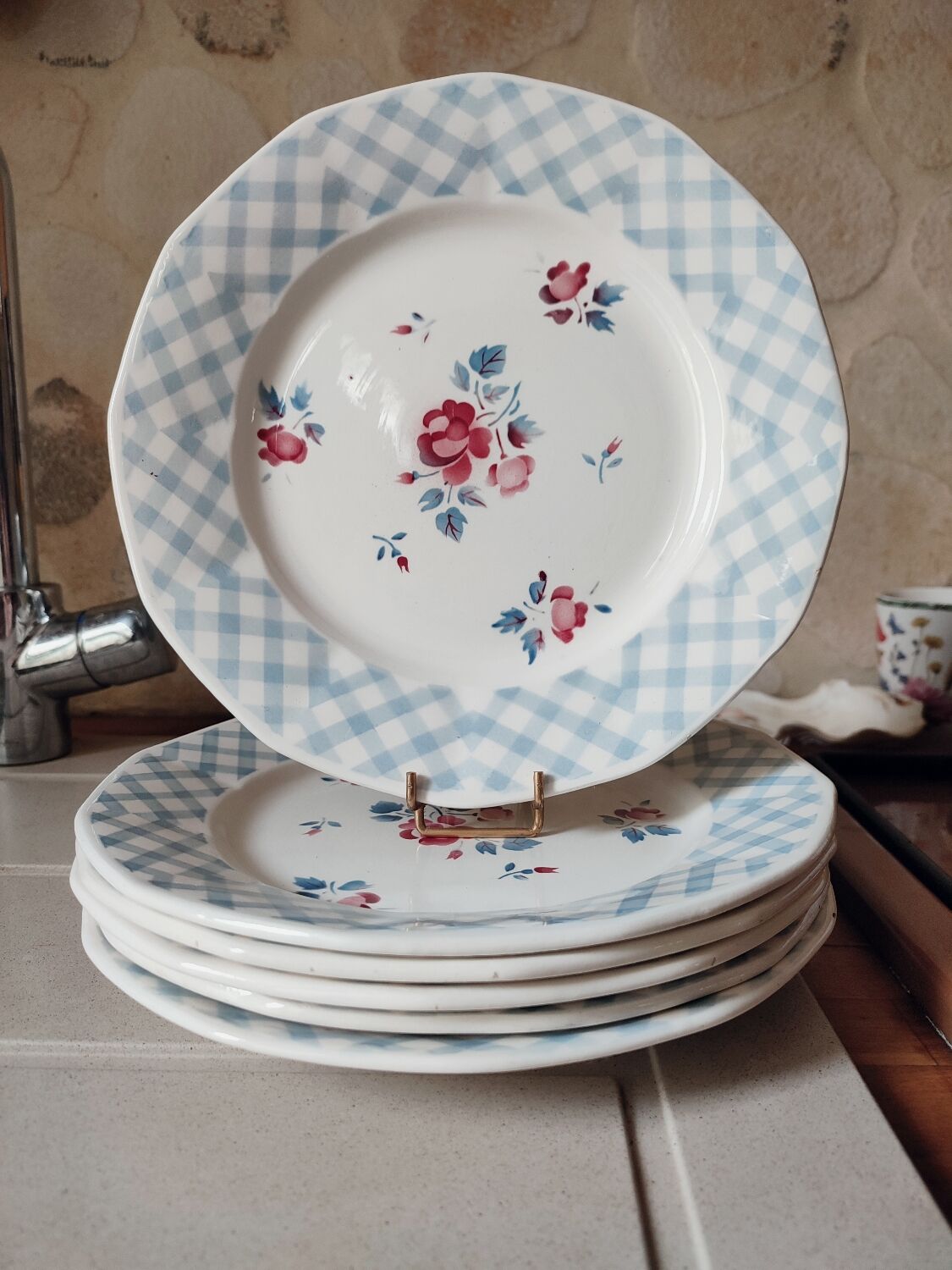 6 flat plates Bastia by Sarreguemines