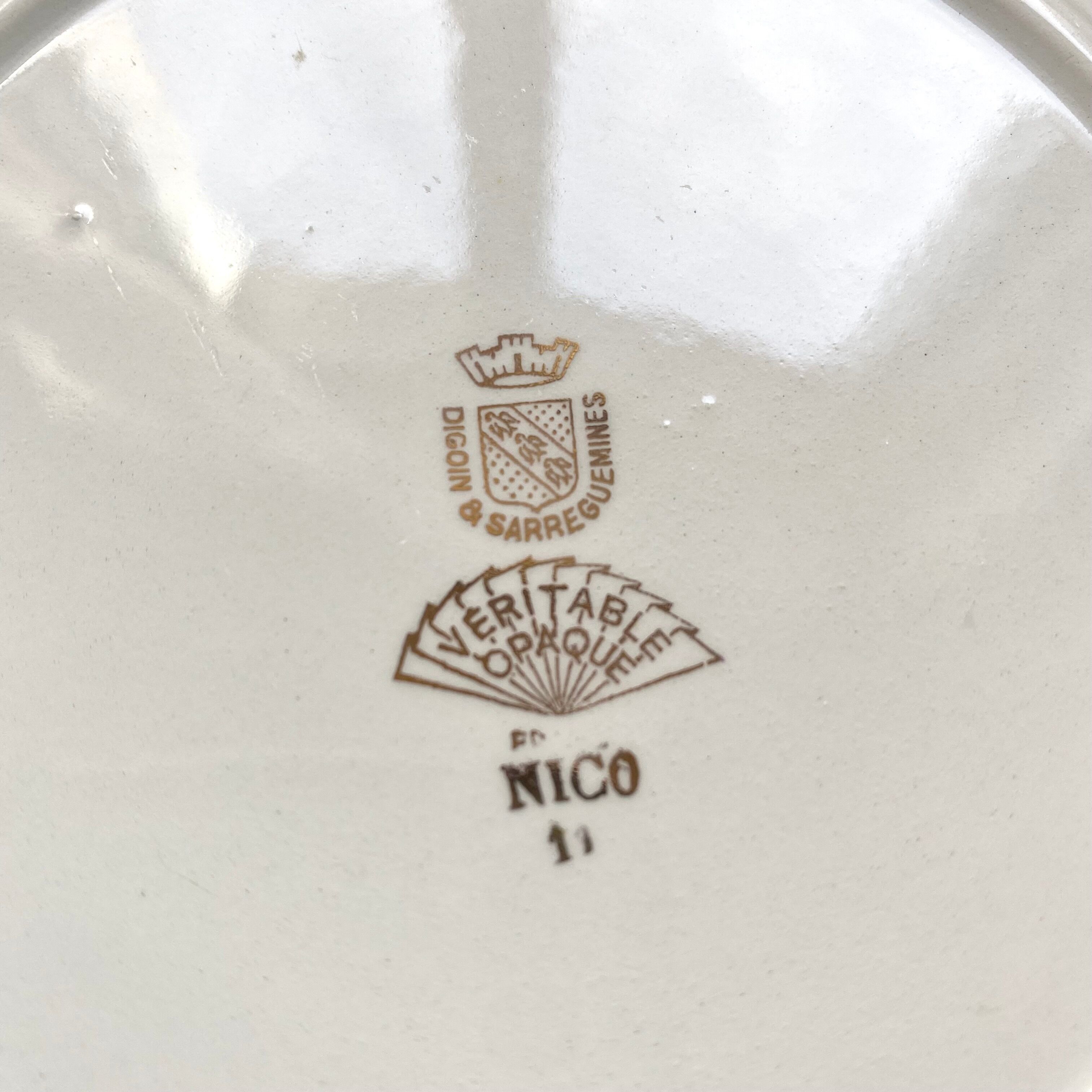 Digoin Sarreguemines hollow plates 16