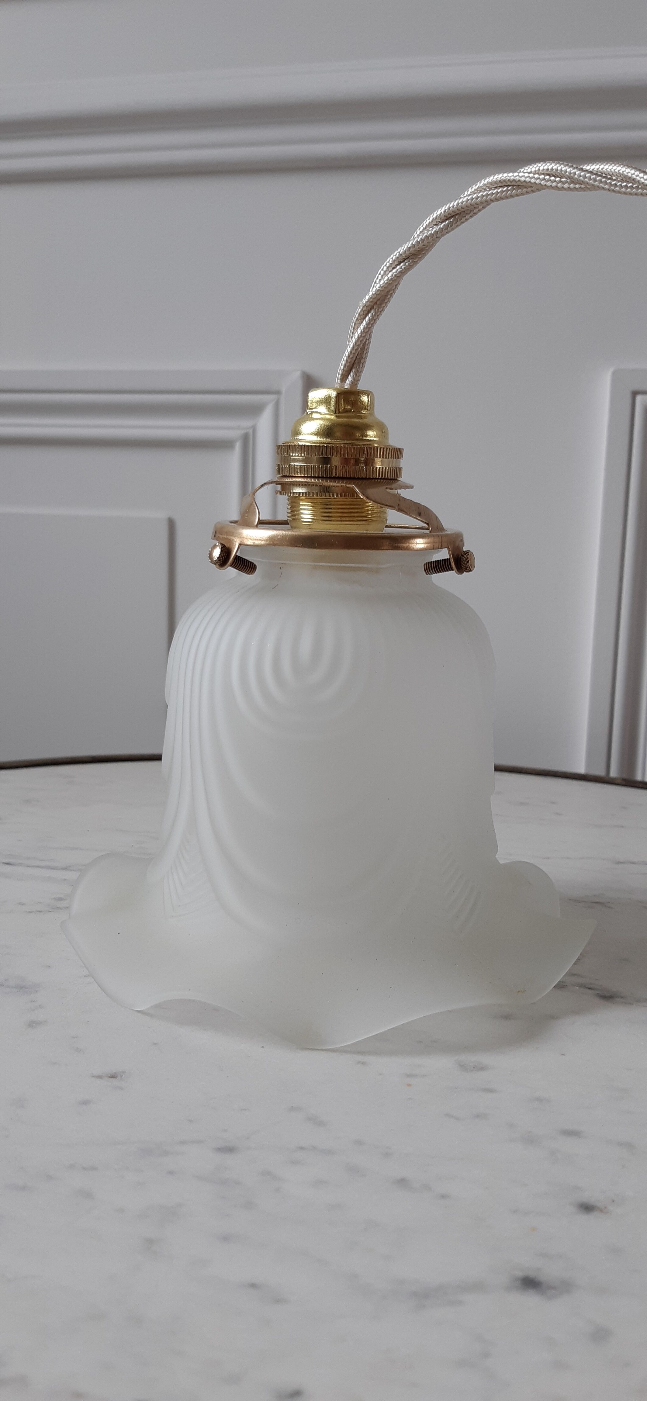 Glass tulip walking pendant lamp 20-30s