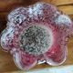 Old planter set and 2 Clichy glass vases