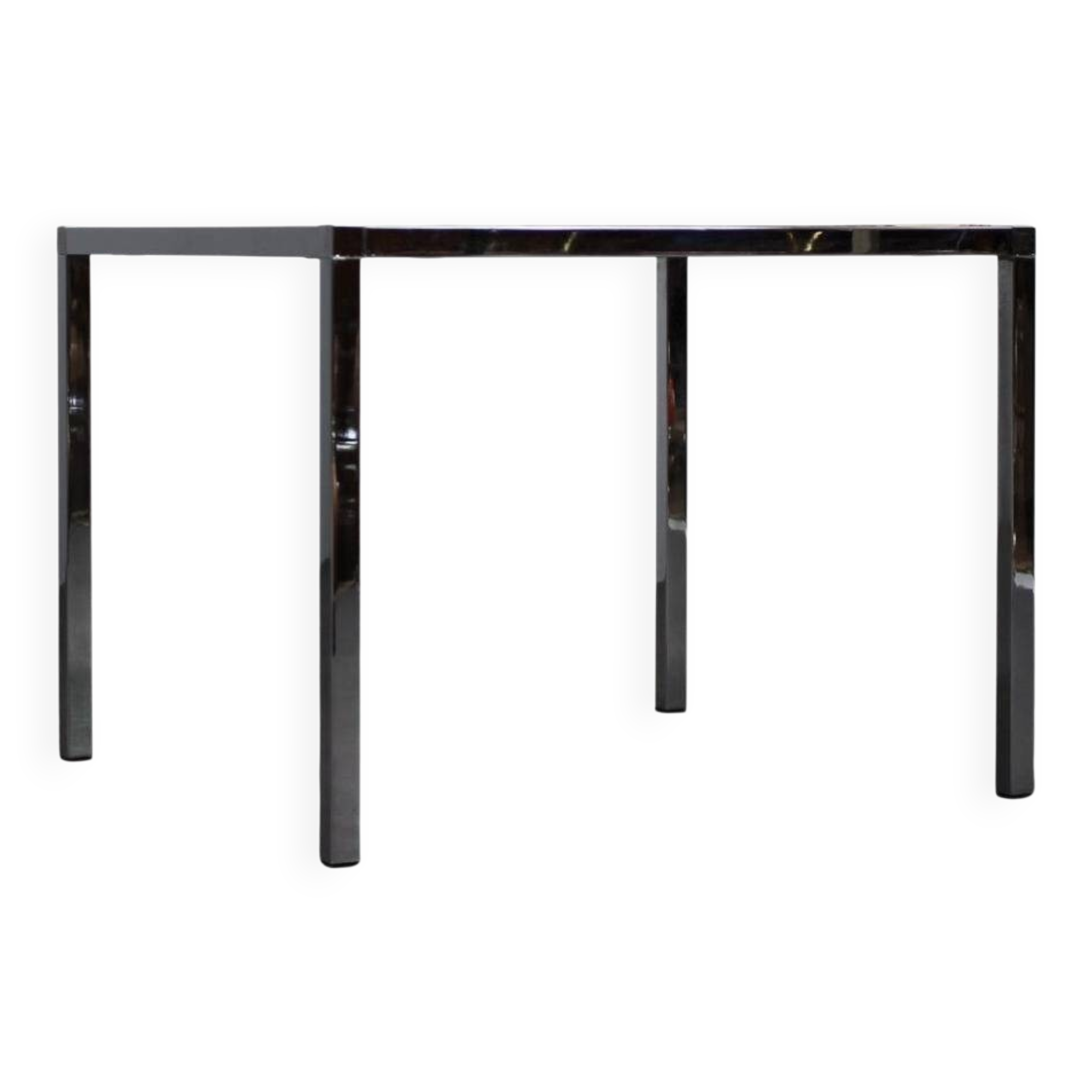 Mid-Century Resin and Stone Chrome Plated Coffee Table, 1970s, Germany