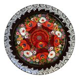 Russian plate painted in relief