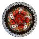 Assiette russe peinte en relief