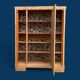 Parisian Art Deco style wardrobe in solid raw oak, 1950