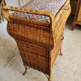 Boite à couture vintage en osier