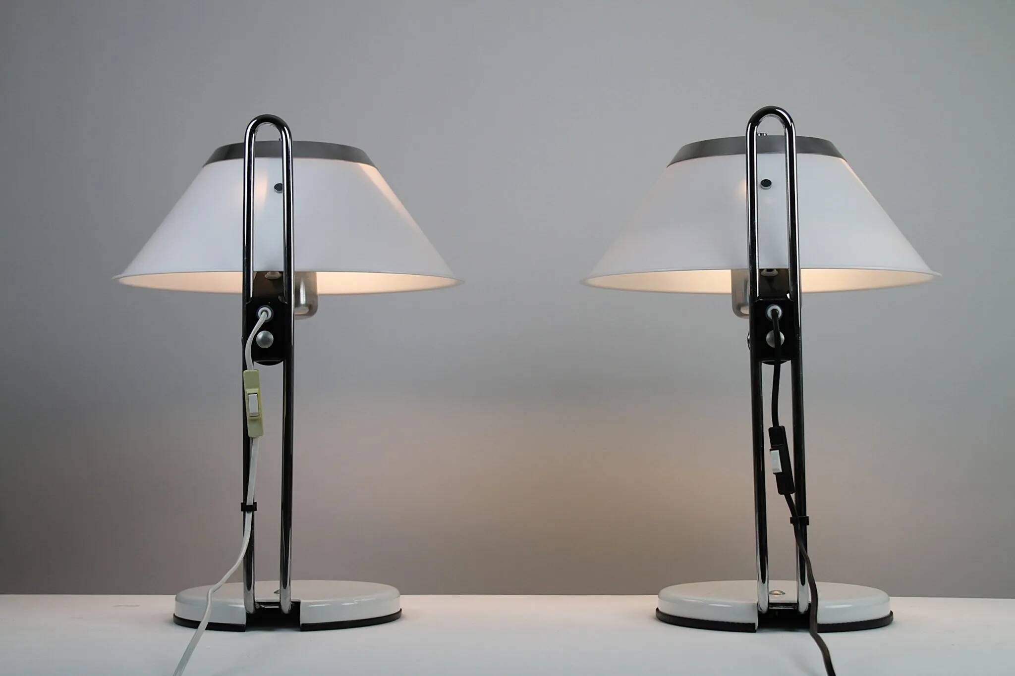 Pair of “Mars” Table Lamps, Model 5937 – Per Sundstedt for Ateljé Lyktan, Sweden, circa 1970s–1980s