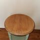 Vintage pedestal table solid wood