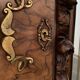 Armoire à glace en noyer style art déco