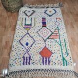 Handmade wool Berber rug 150 X 100 CM