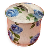 1950s Old lithographed box Blue pink décor