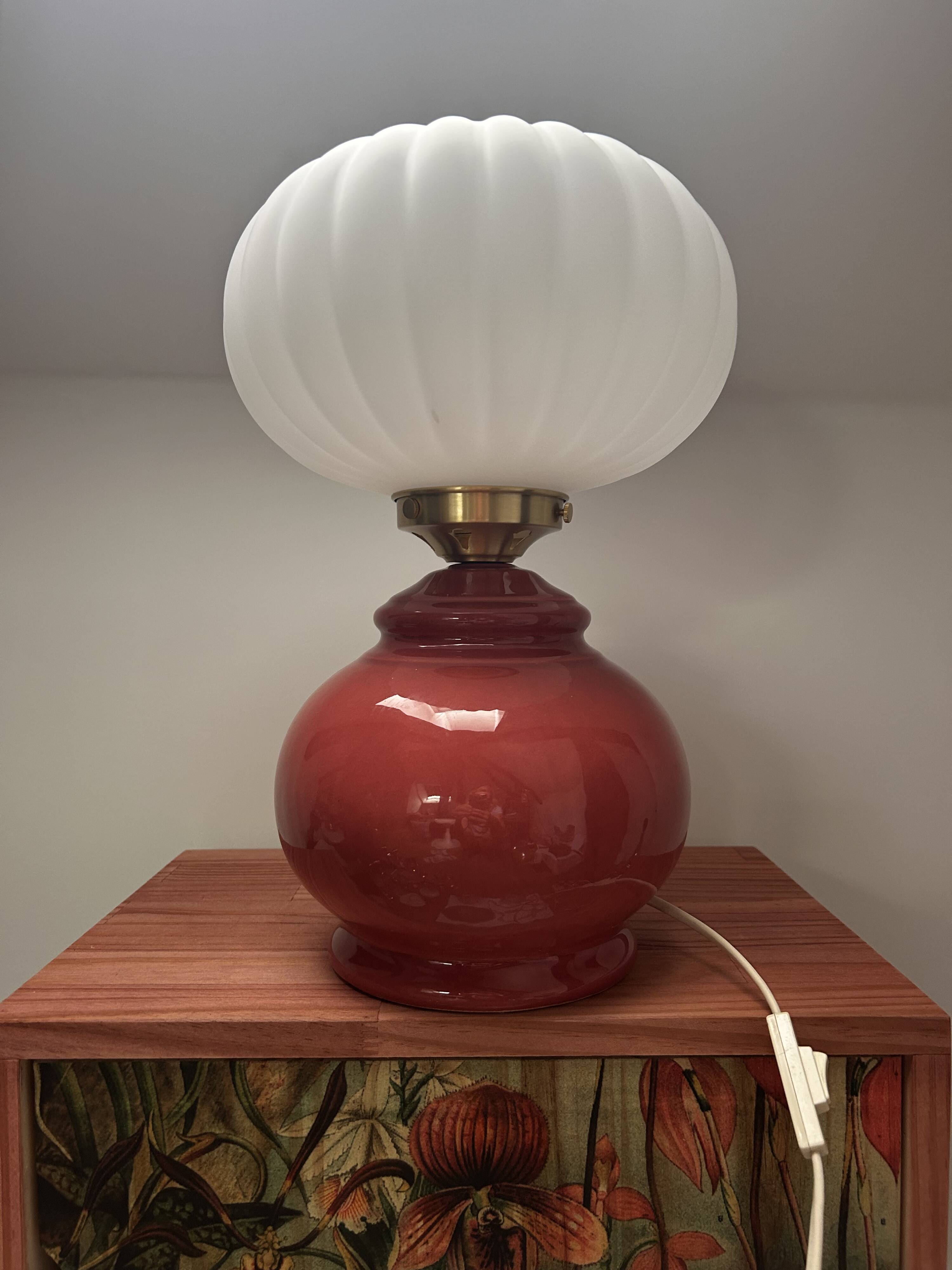 Lampe vintage globe