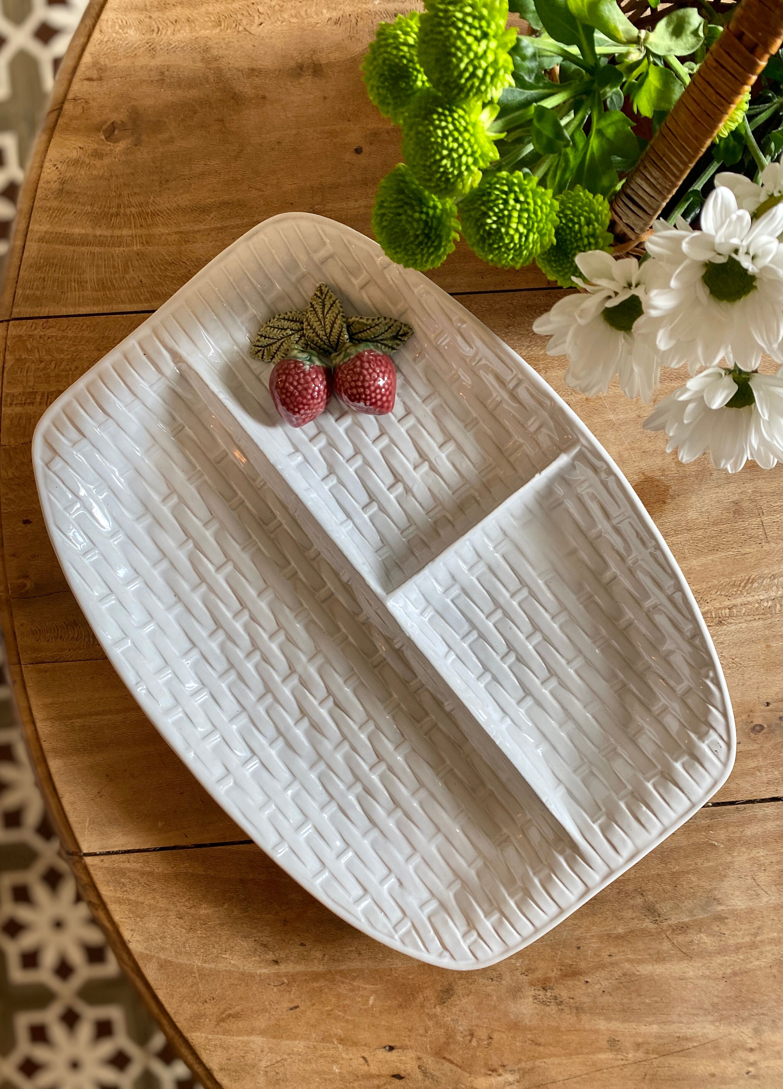 Vintage dish in slip